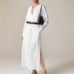 J crew white Cabana dress in linen
